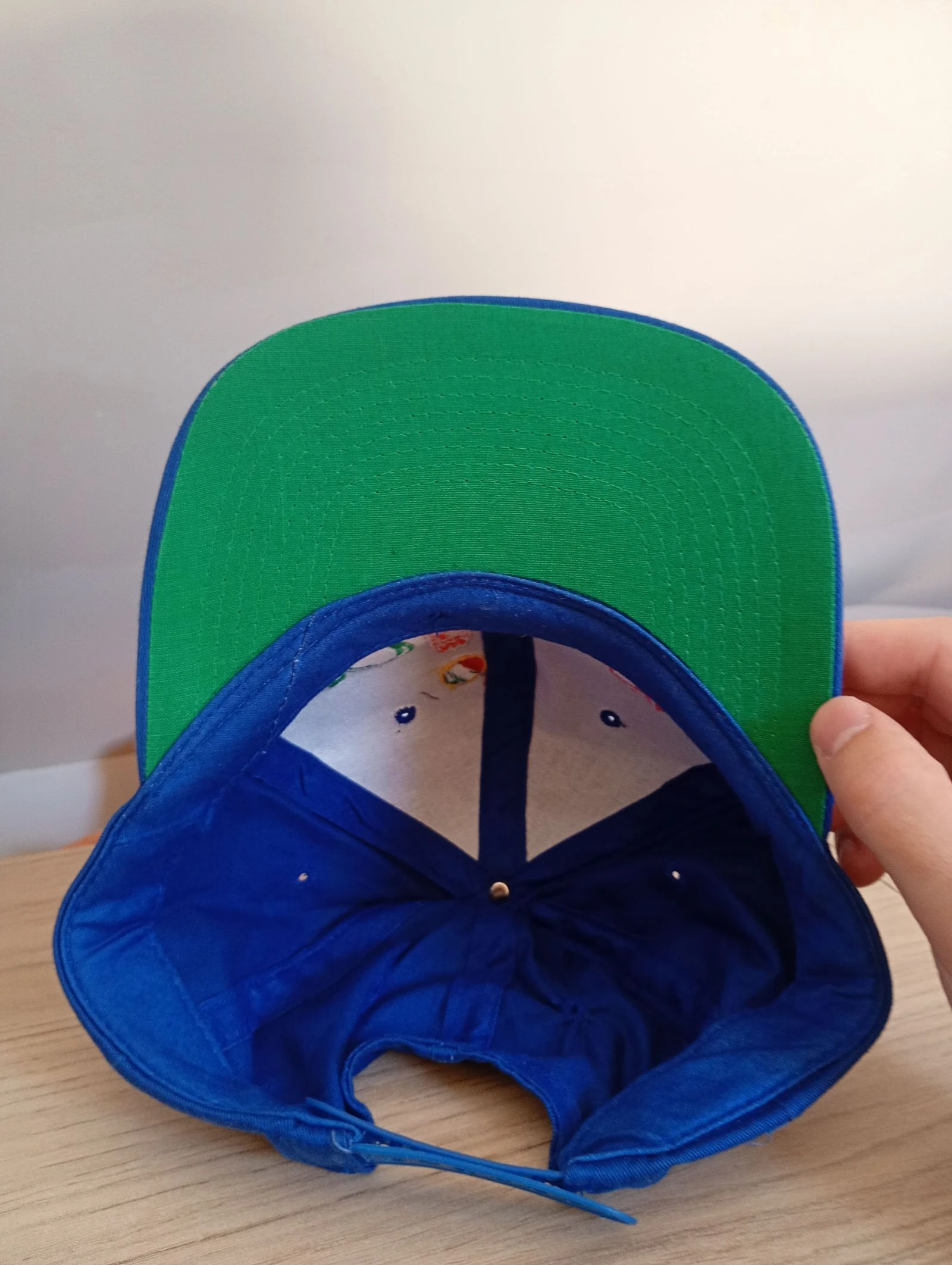Gorra vintage de los años 90 snapback azul marino – photo 2